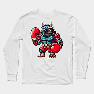 Kickboxing monster Long Sleeve T-Shirt